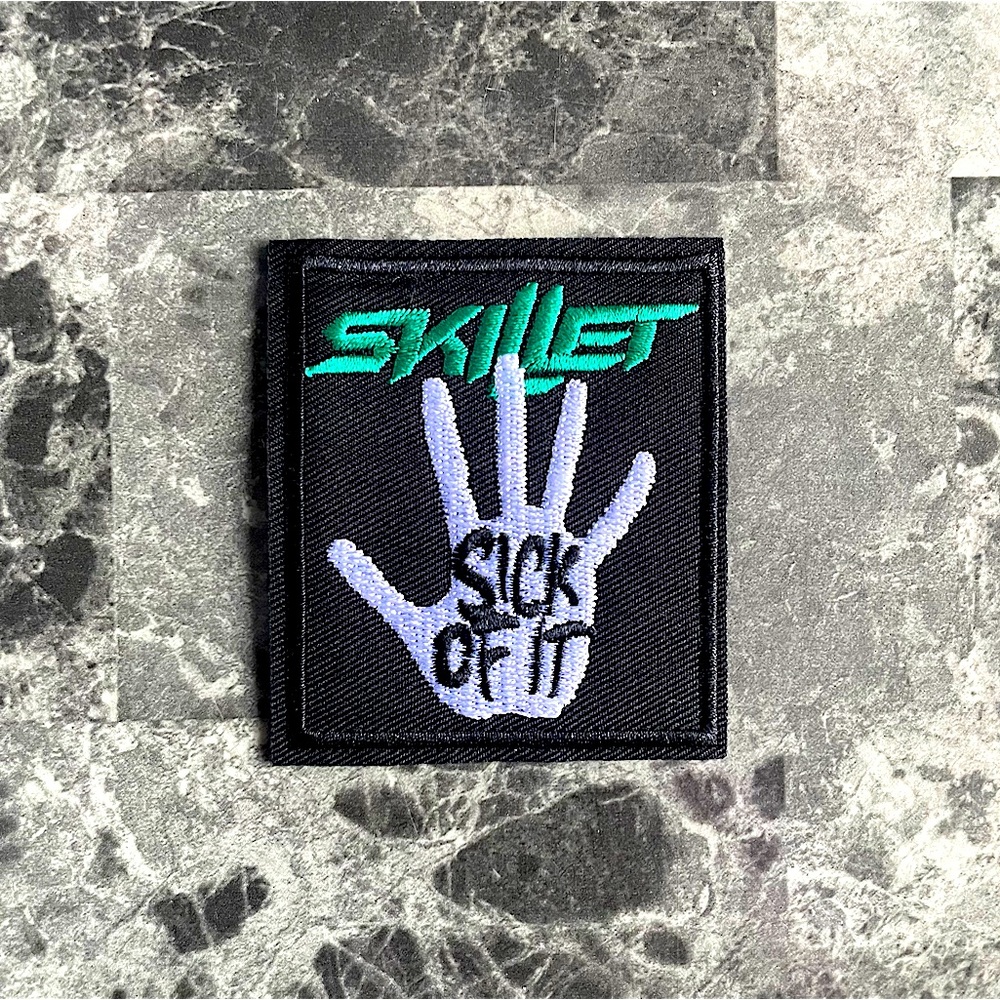 Skillet Sick of It Embroidered Iron-on Patch
